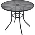 Global Industrial 36 Round Steel Mesh Outdoor Cafe Table 262080